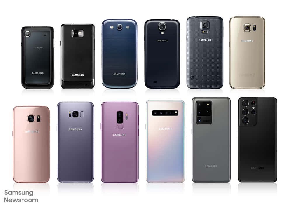 Picha ya Mfano wa Simu za Samsung Galaxy S Series Picha ya Ukuta