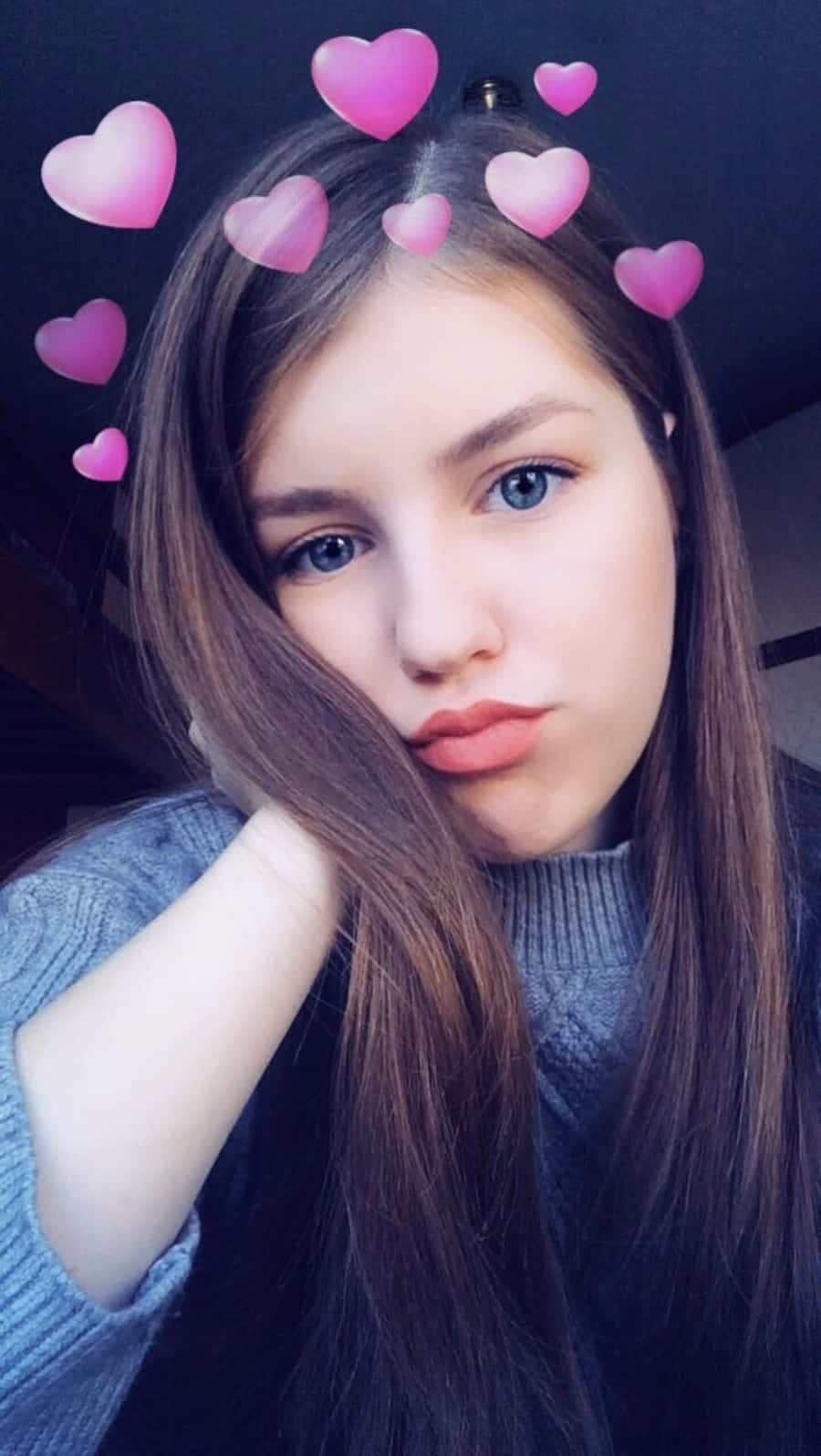 Picha ya Msichana Mzuri Snapchat Picha ya Ukuta