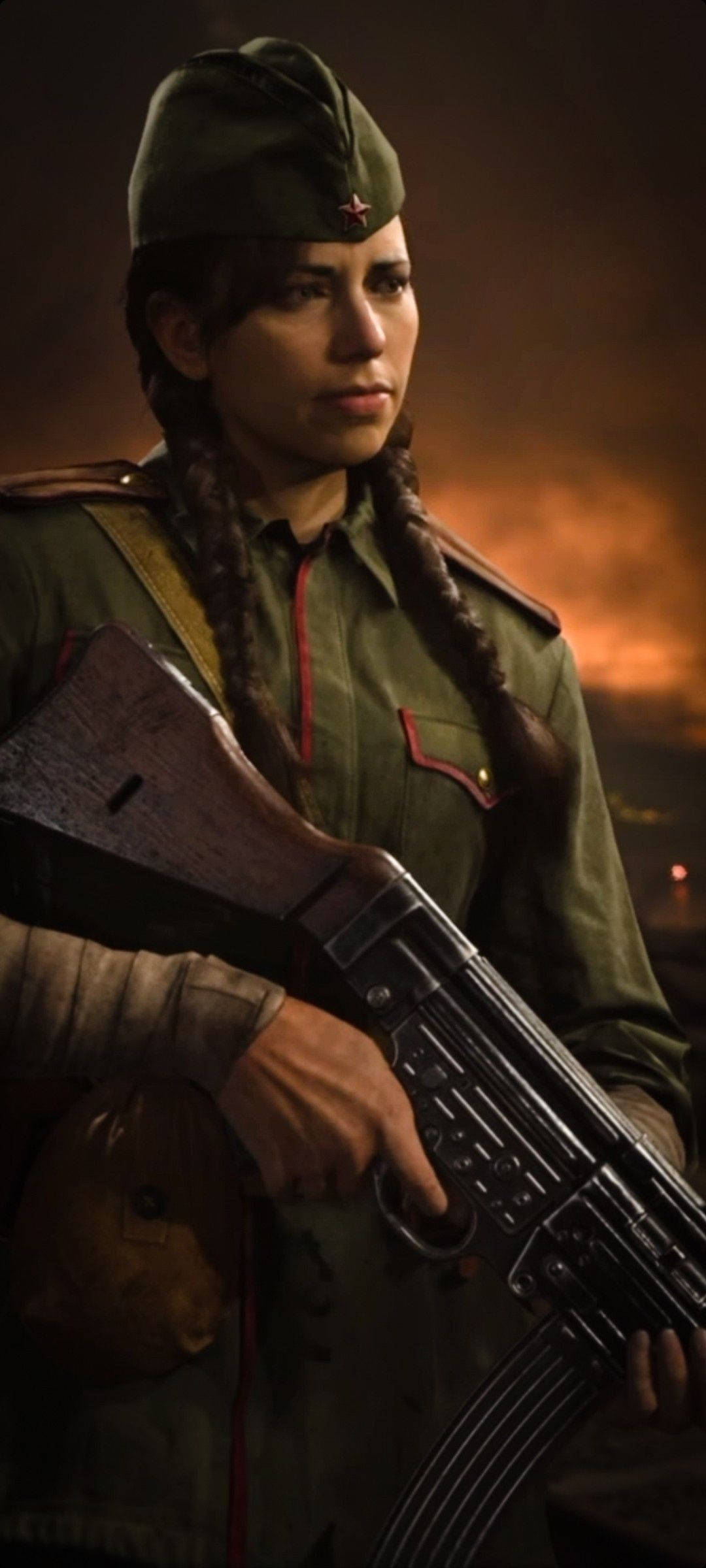 Picha ya Mwanamke Jenerali wa Call Of Duty Vanguard Picha ya Ukuta