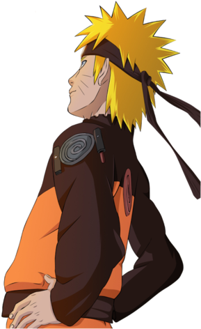 Picha ya Naruto Uzumaki Akiwa Anatazama Juu Picha ya Ukuta