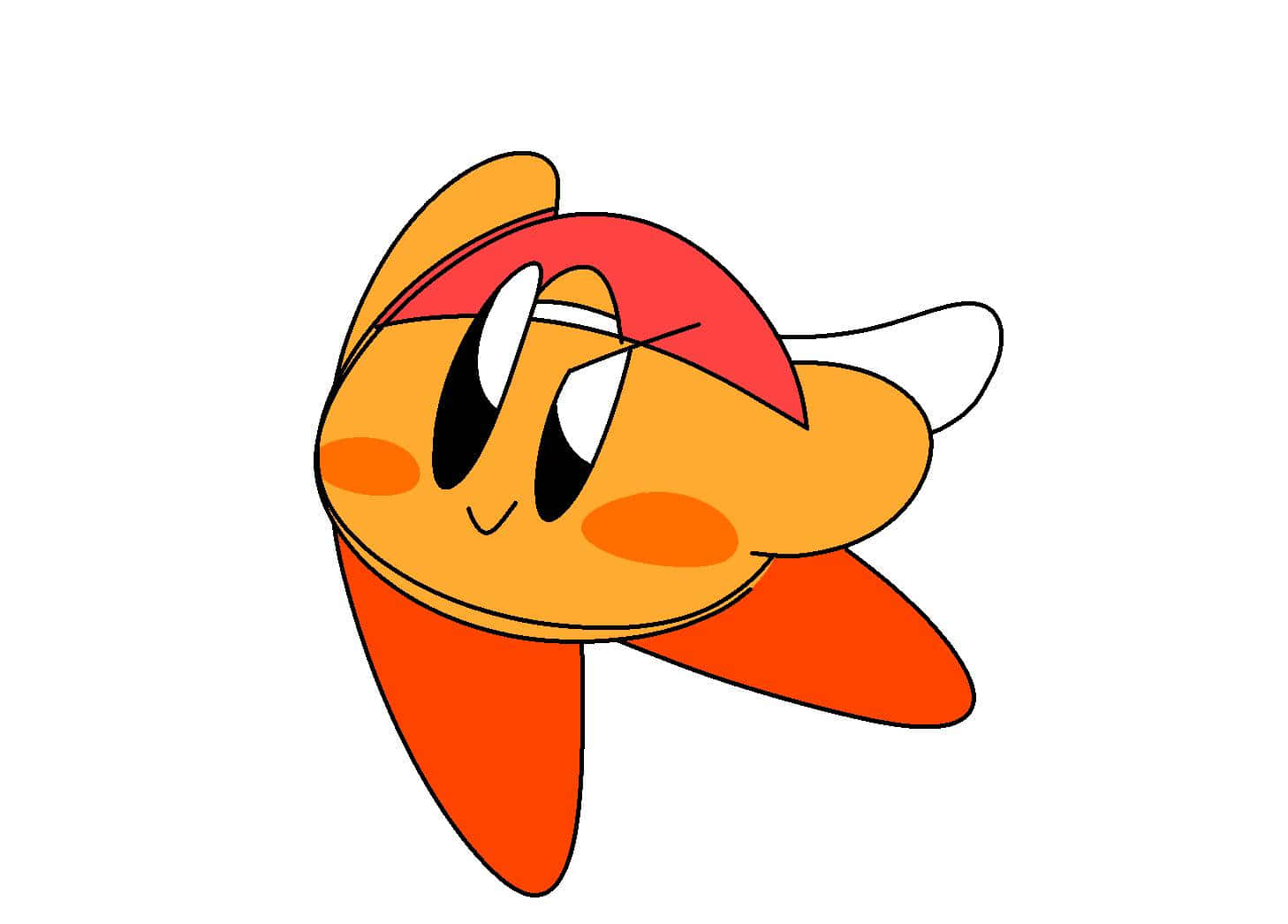 Picha ya Nasibu ya Kirby ya Rangi ya Chungwa Picha ya Ukuta