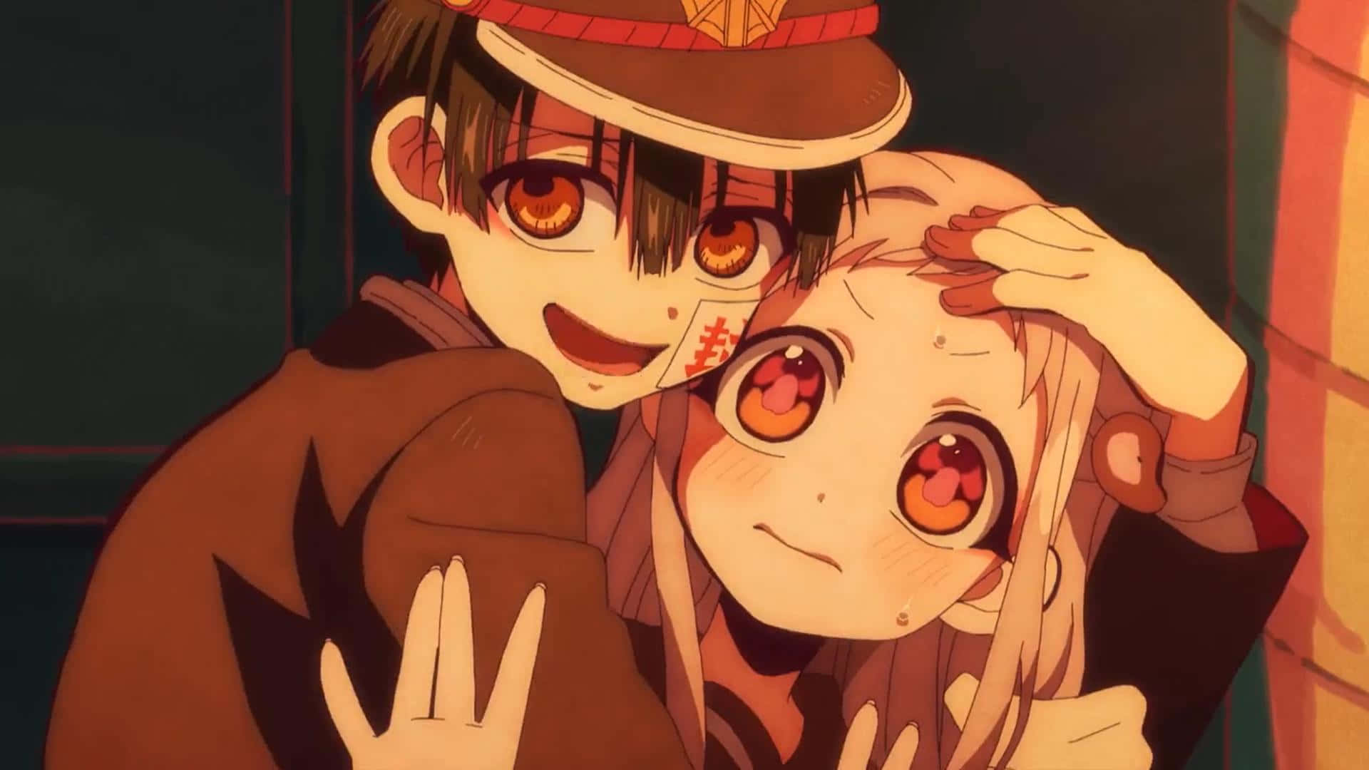 Picha ya Nene akihug Hanako Kun Picha ya Ukuta