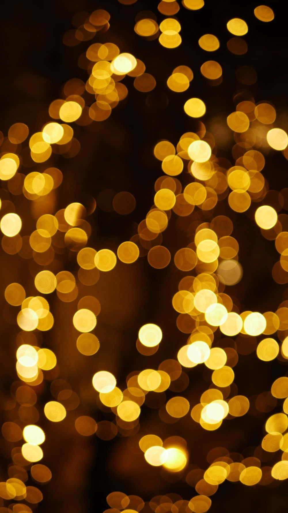 Picha ya Nuru za Krismasi za Njano Zisizo wazi Picha ya Ukuta