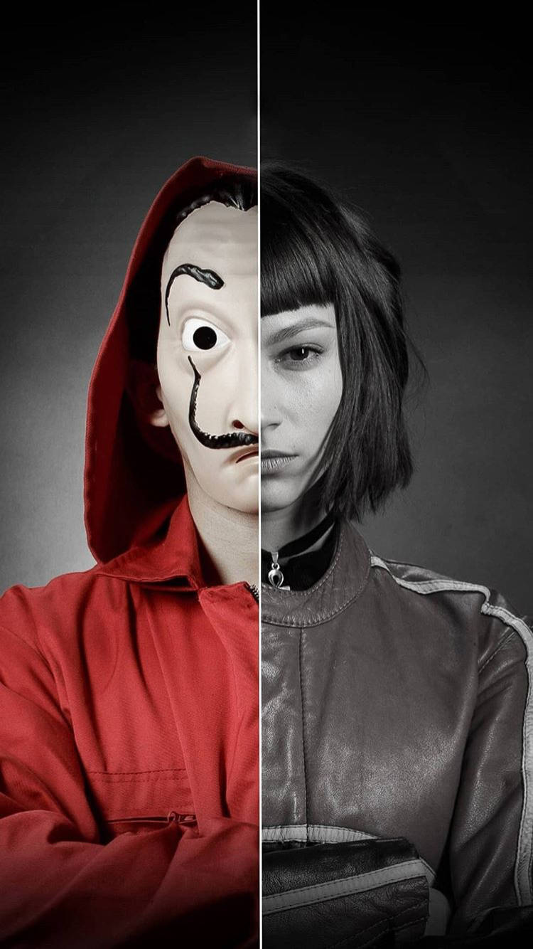 Picha ya Nusu ya Tokyo kutoka Money Heist Picha ya Ukuta