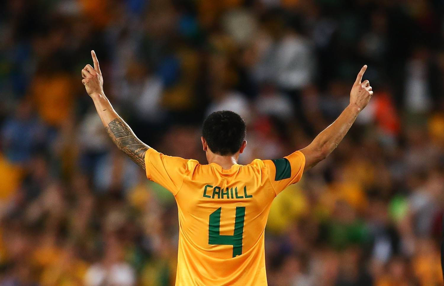Picha ya Nyuma ya Tim Cahill wa Timu ya Soka ya Taifa ya Australia Picha ya Ukuta