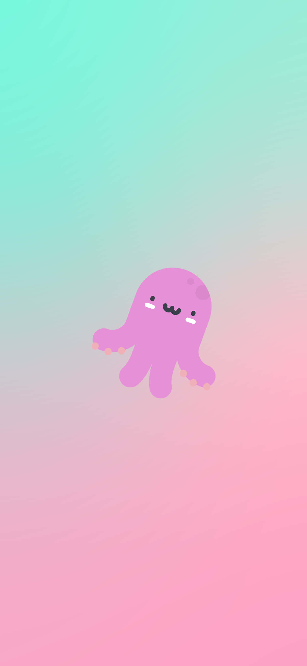 Picha ya Octopus Mrembo na Mzuri Picha ya Ukuta
