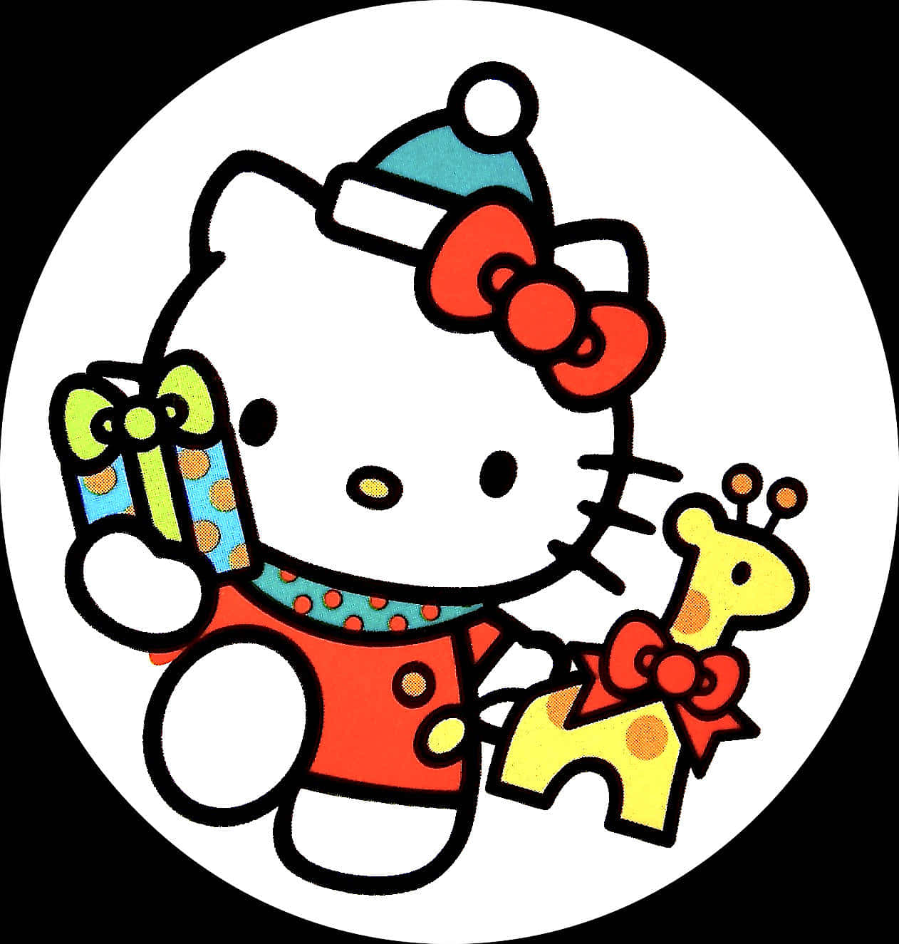 Picha ya Profaili ya Krismasi ya Hello Kitty Sanrio Picha ya Ukuta
