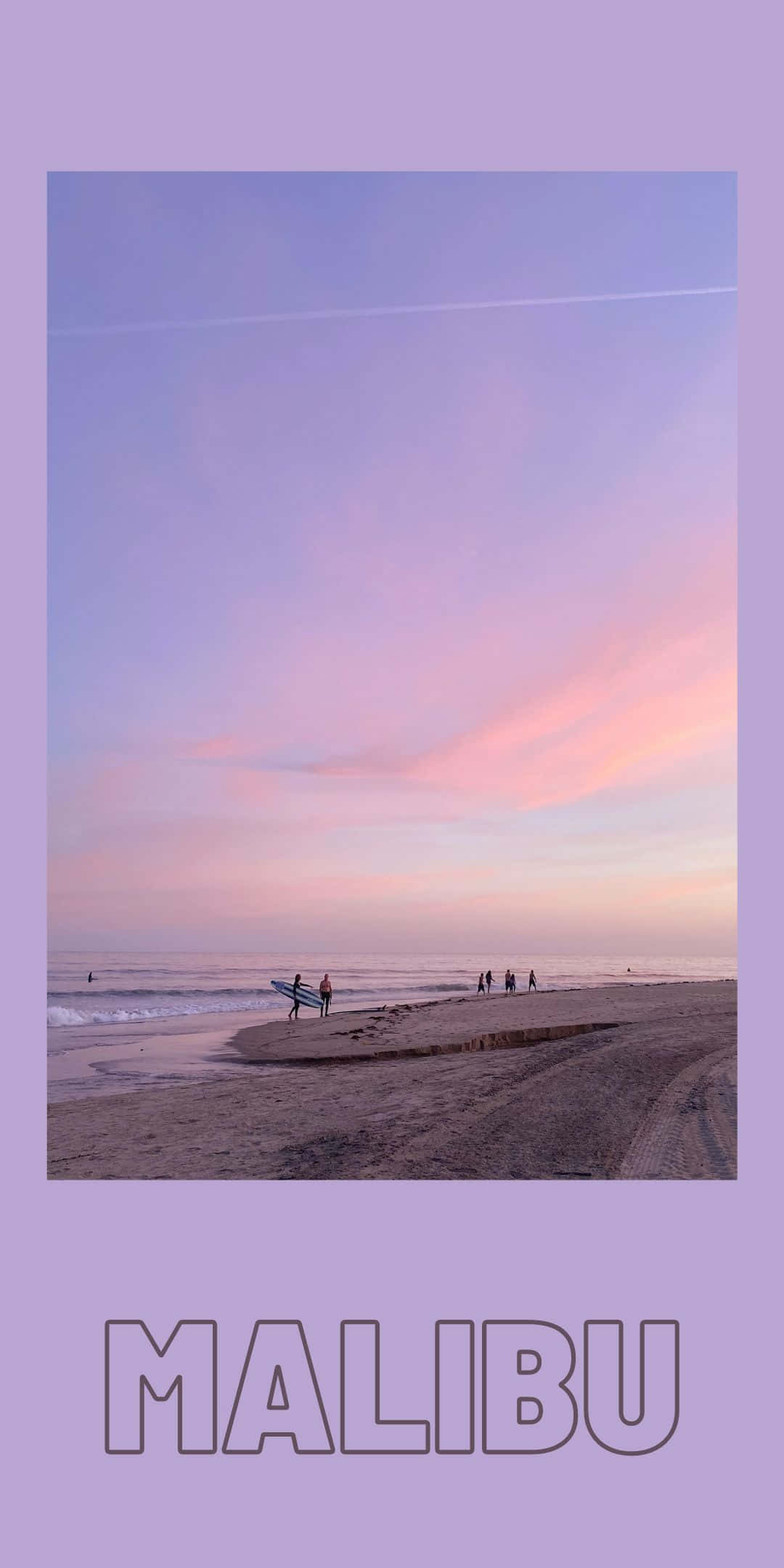 Picha ya Pwani ya Lavender Pixel 3 Malibu Background Picha ya Ukuta