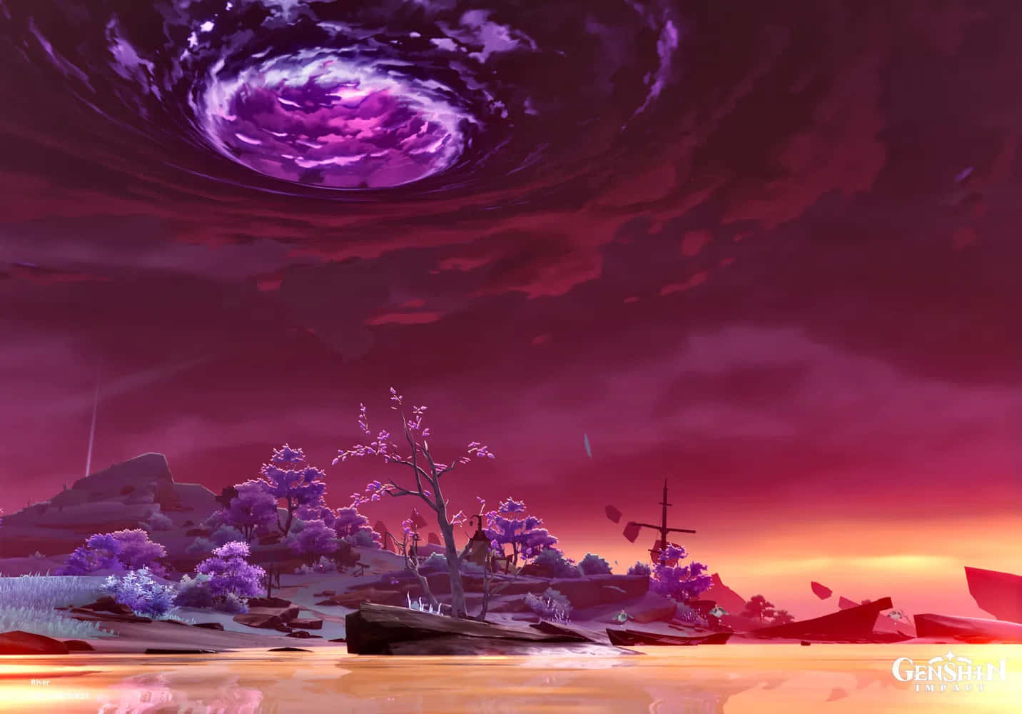 Picha ya Seirai Island Sunset Sky Picha ya Ukuta