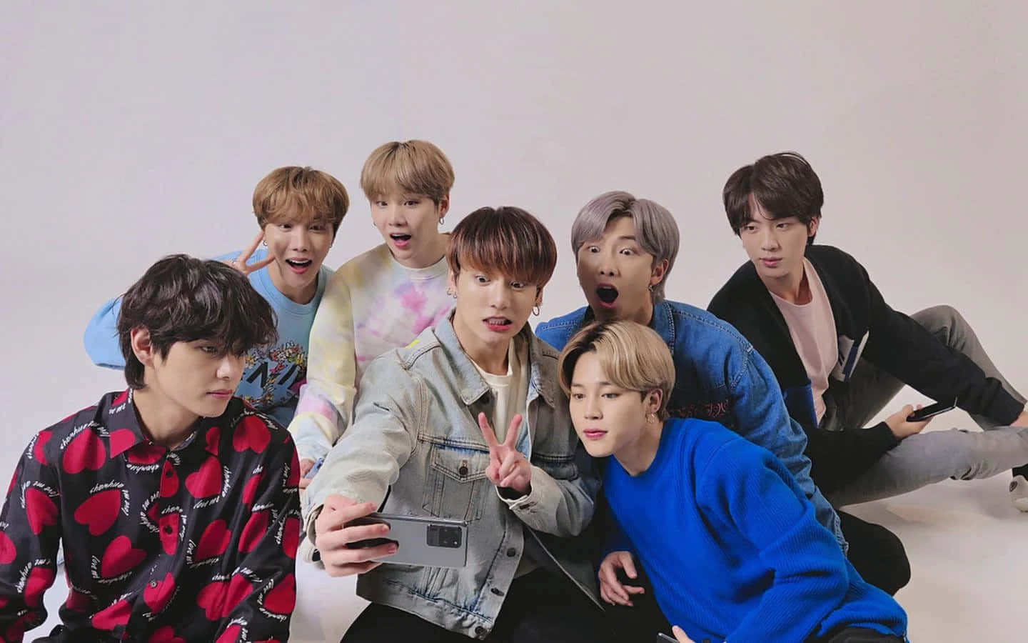 Picha ya Selfie ya Kpop BTS Picha ya Ukuta