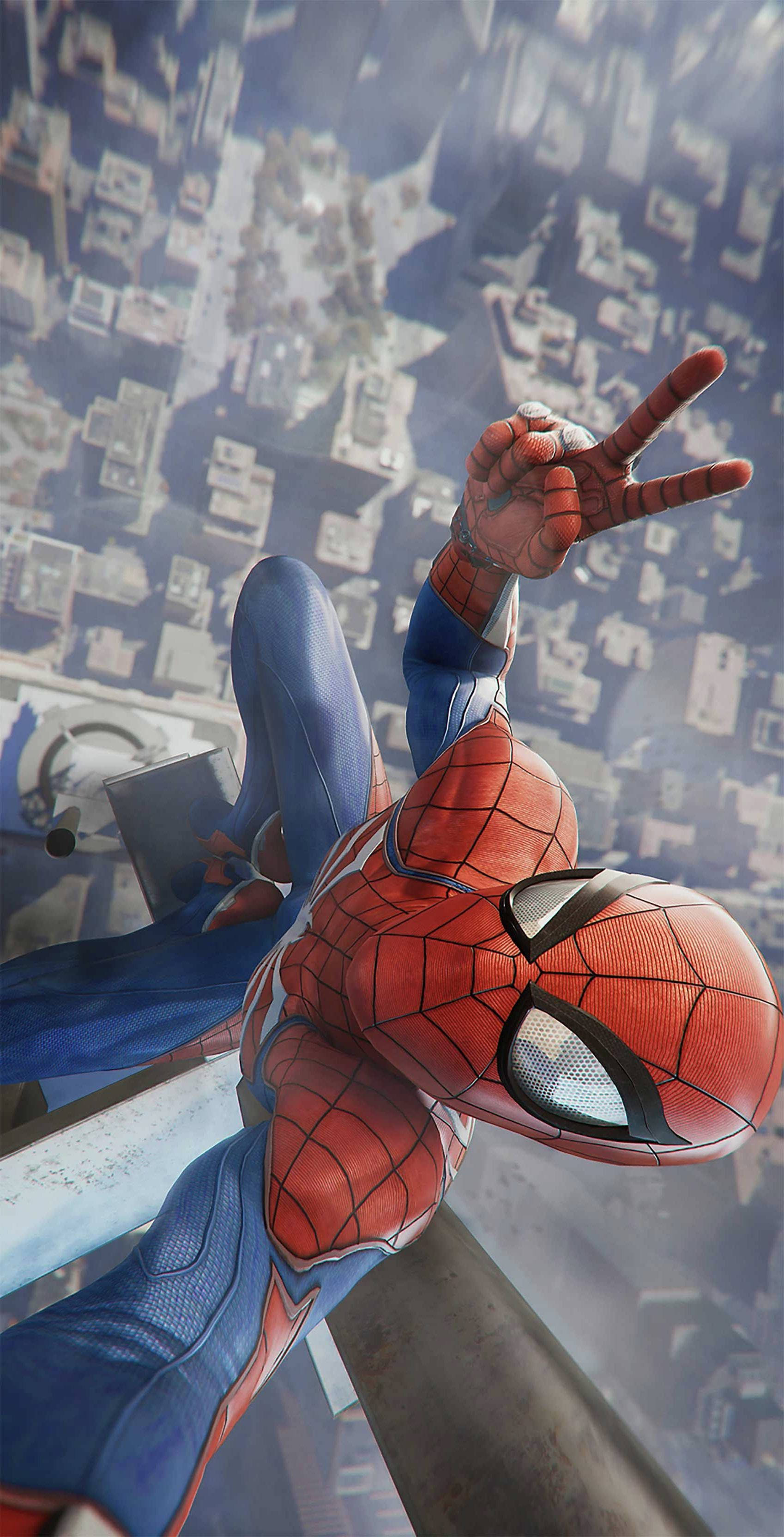 Picha ya Selfie ya Spider Man Ps4 Picha ya Ukuta