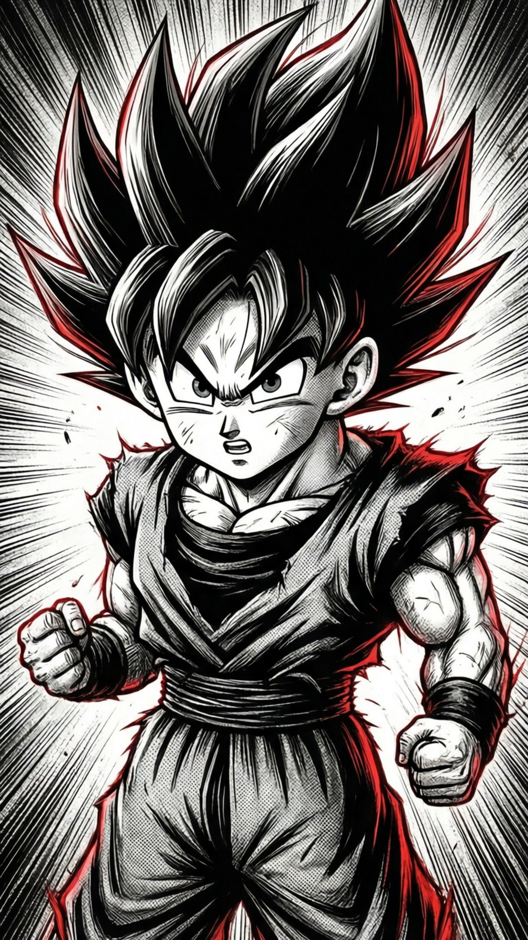 Picha ya Shujaa wa Manga Picha ya Ukuta