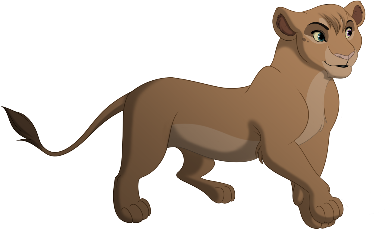 Picha ya Simba Jike Anayehuishwa Picha ya Ukuta