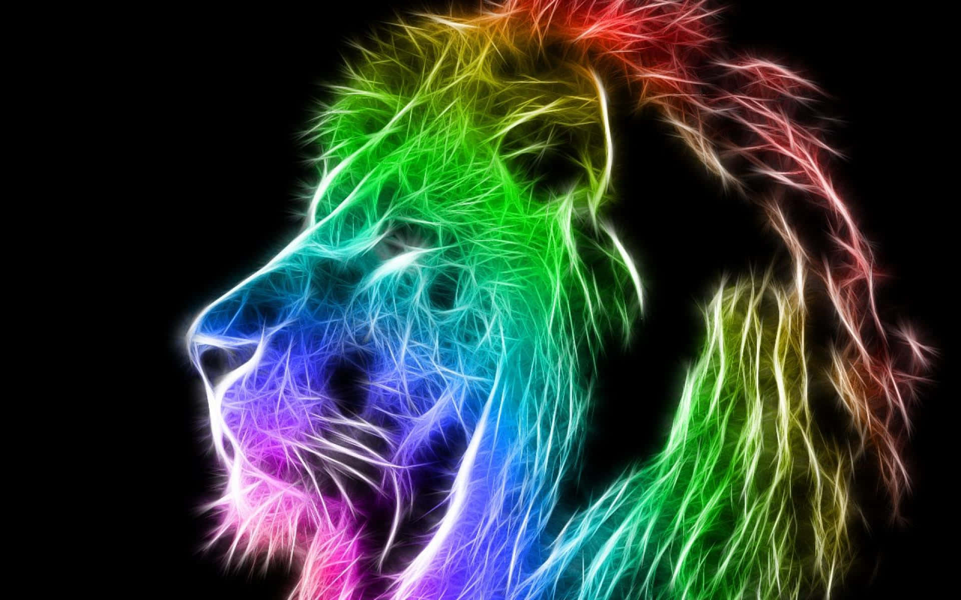 Picha ya Simba wa Galaxy Picha ya Ukuta