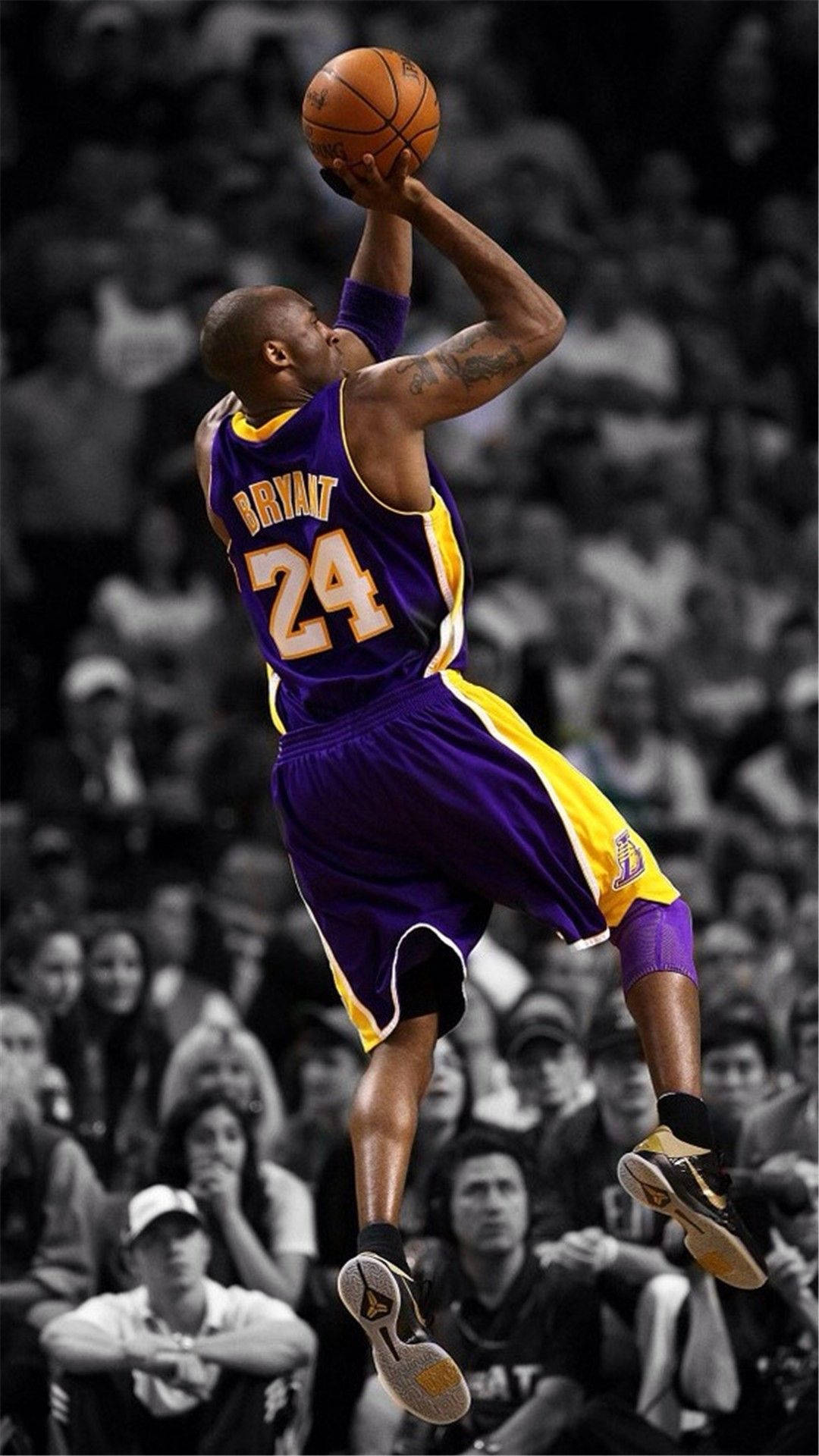 Picha ya Simu ya Kobe Bryant ya Kuruka Anayejulikana Picha ya Ukuta