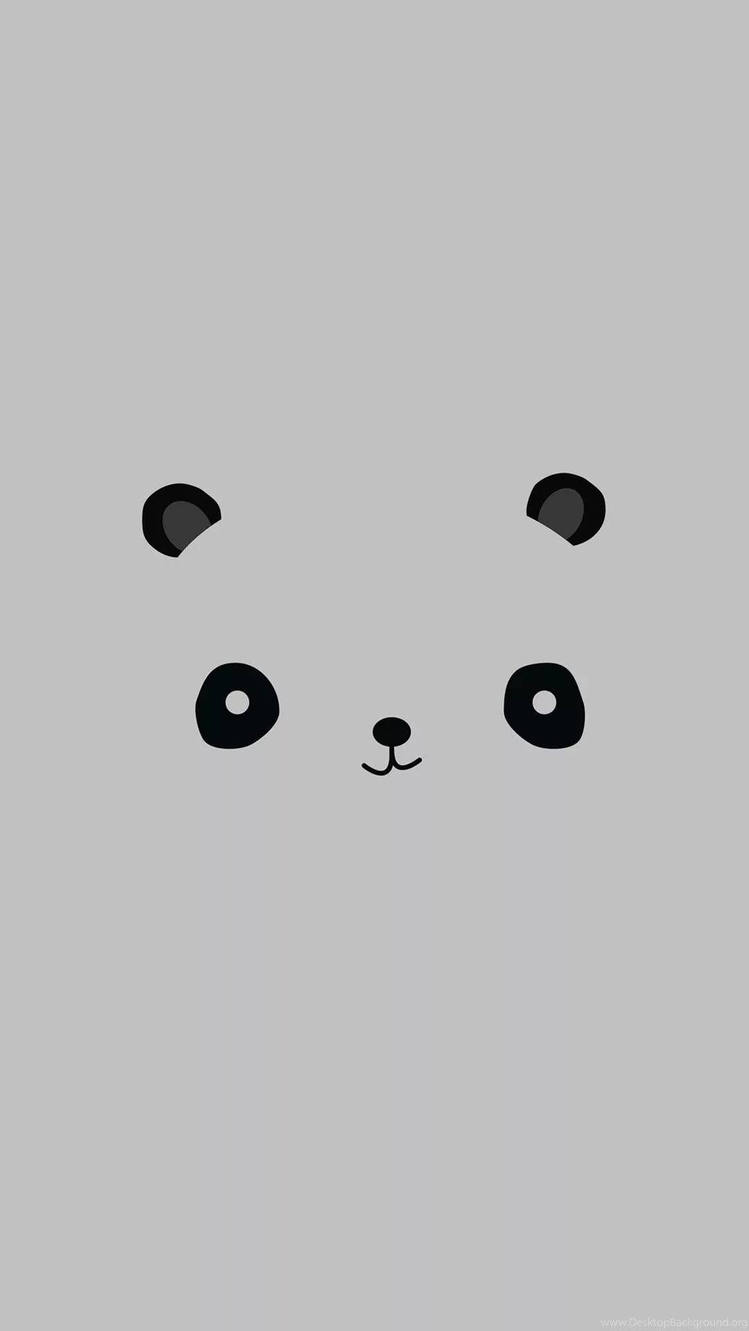 Picha ya Simu ya Bear Pattern Picha ya Ukuta