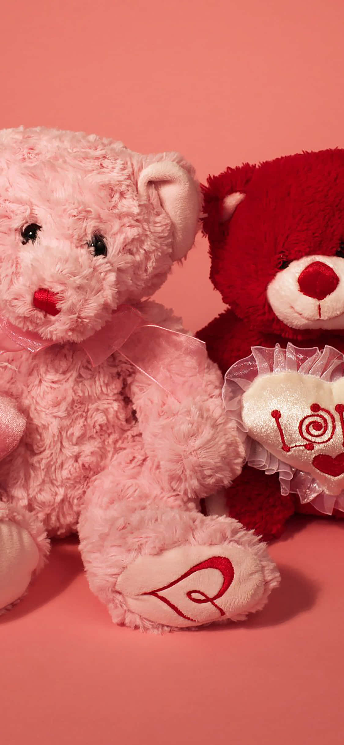 Picha ya Teddy Bear Aesthetic Valentine's Day Picha ya Ukuta