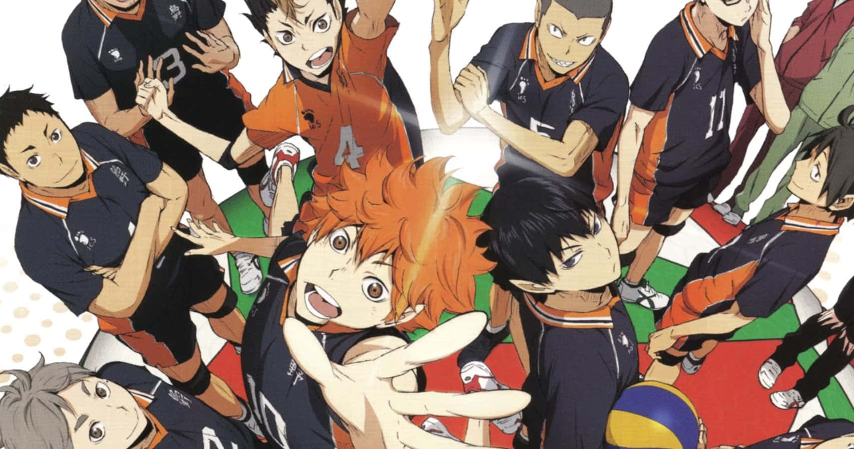 Picha ya Timu ya Volleyball ya Haikyuu Shoyo Hinata Picha ya Ukuta