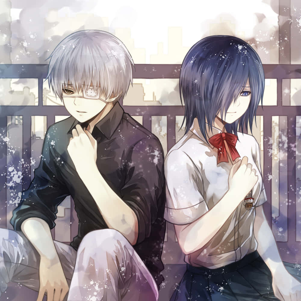 Picha ya Tokyo Ghoul Ken na Touka Picha ya Ukuta