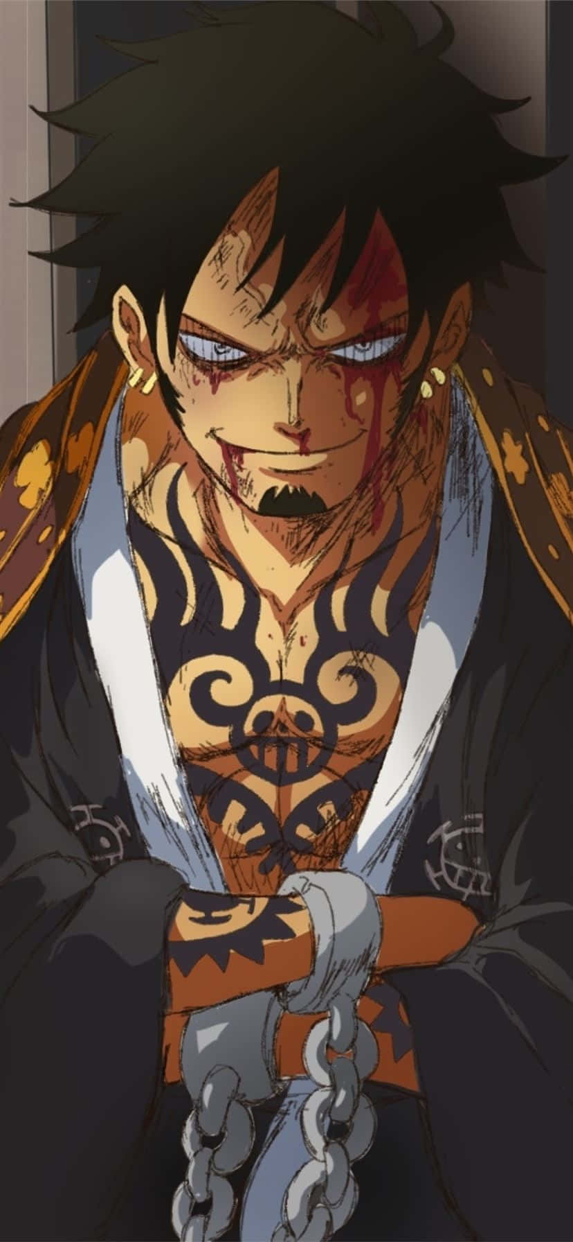 Picha ya Trafalgar D. Water Law kutoka One Piece Picha ya Ukuta