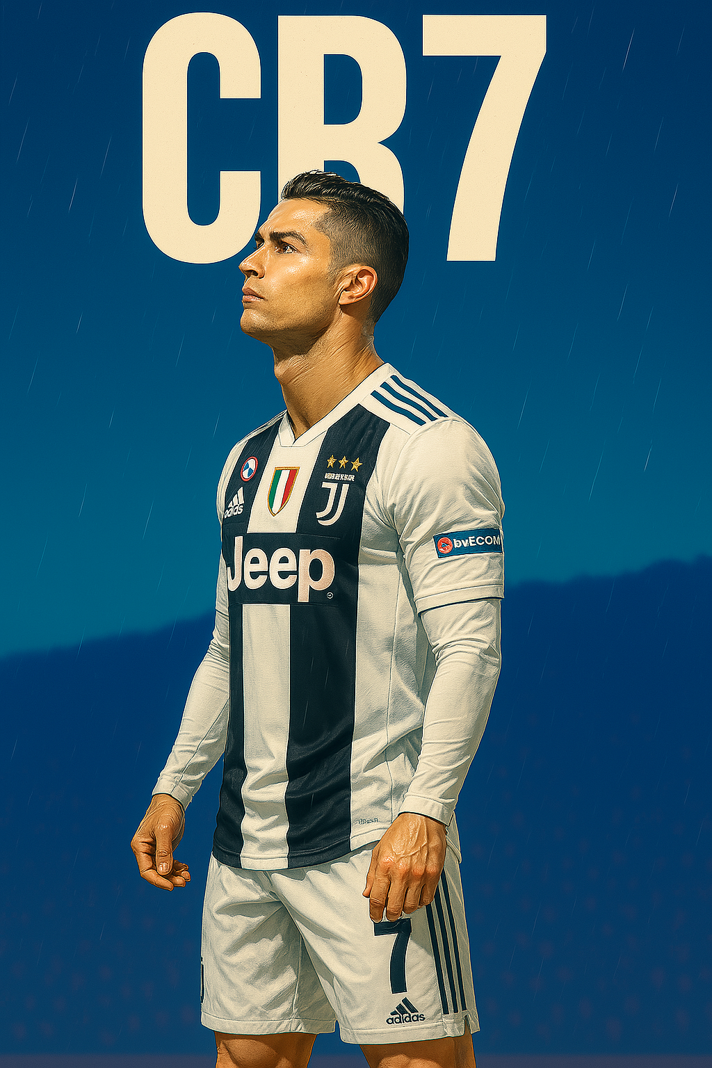 Picha ya Ukuta ya Cristiano Ronaldo CR7 Juventus 4K Picha ya Ukuta