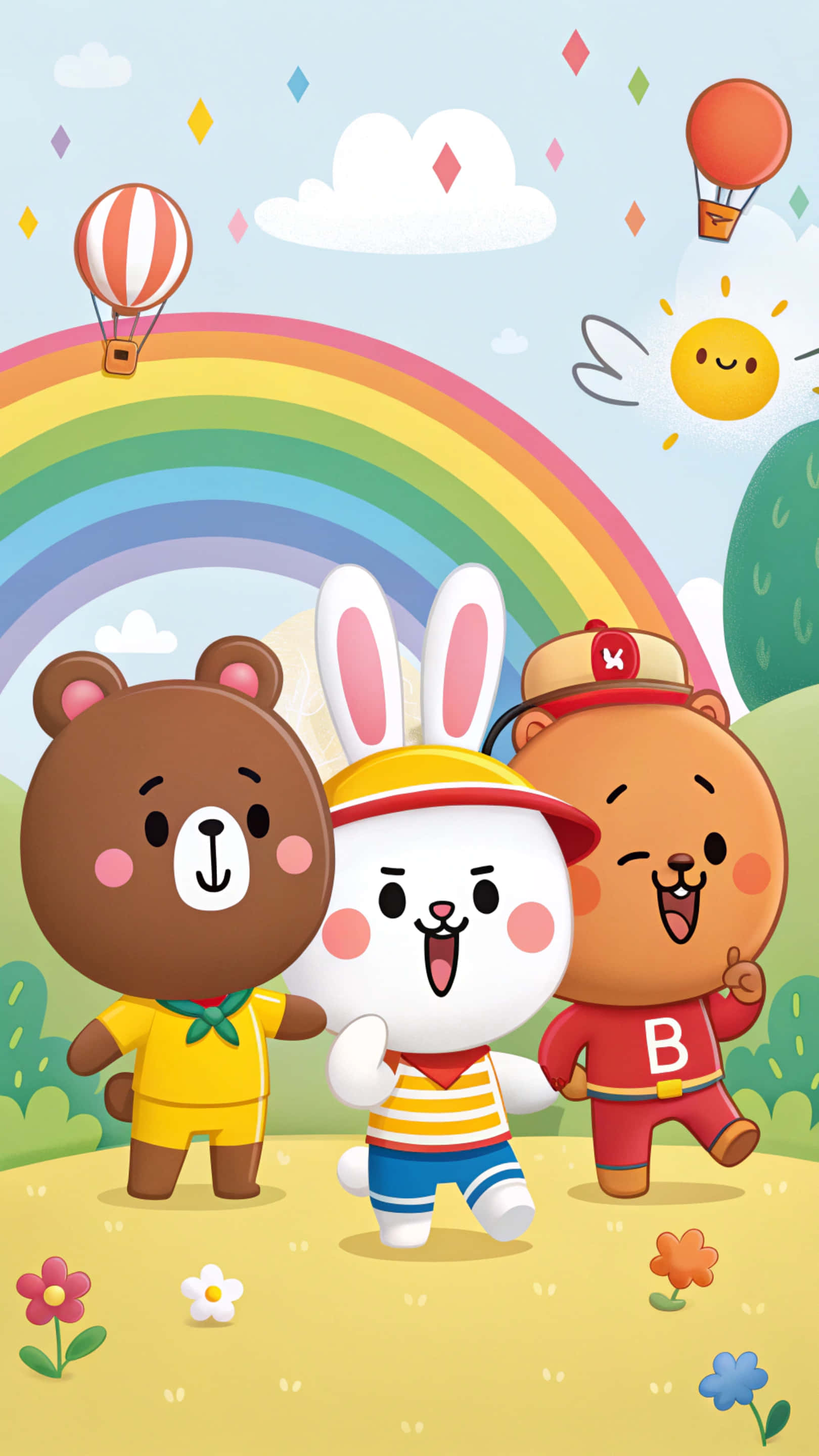Picha ya ukuta ya Line Friends Picha ya Ukuta