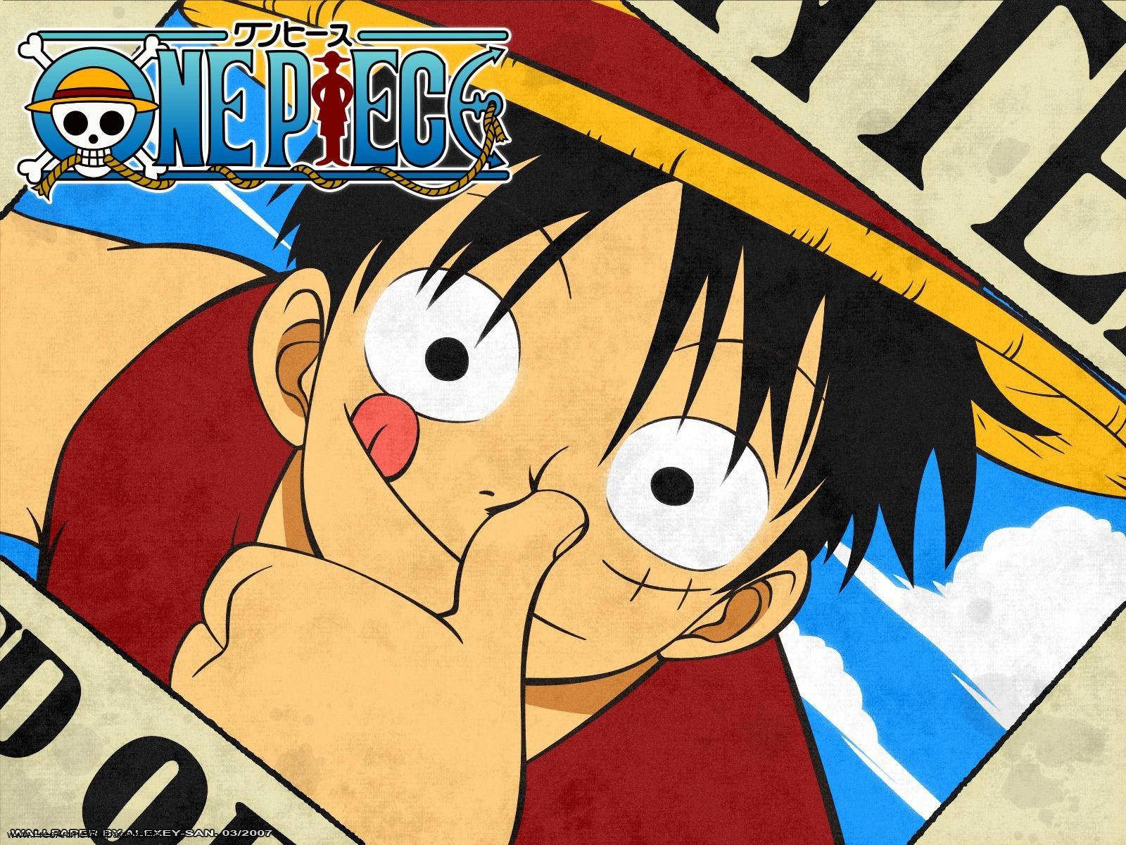 Picha ya Ukuta ya Luffy Wanted Poster One Piece Desktop Picha ya Ukuta