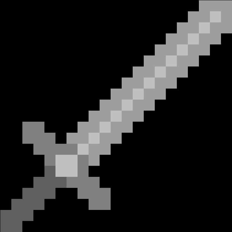 Picha ya Upanga wa Chuma wa Minecraft Picha ya Ukuta
