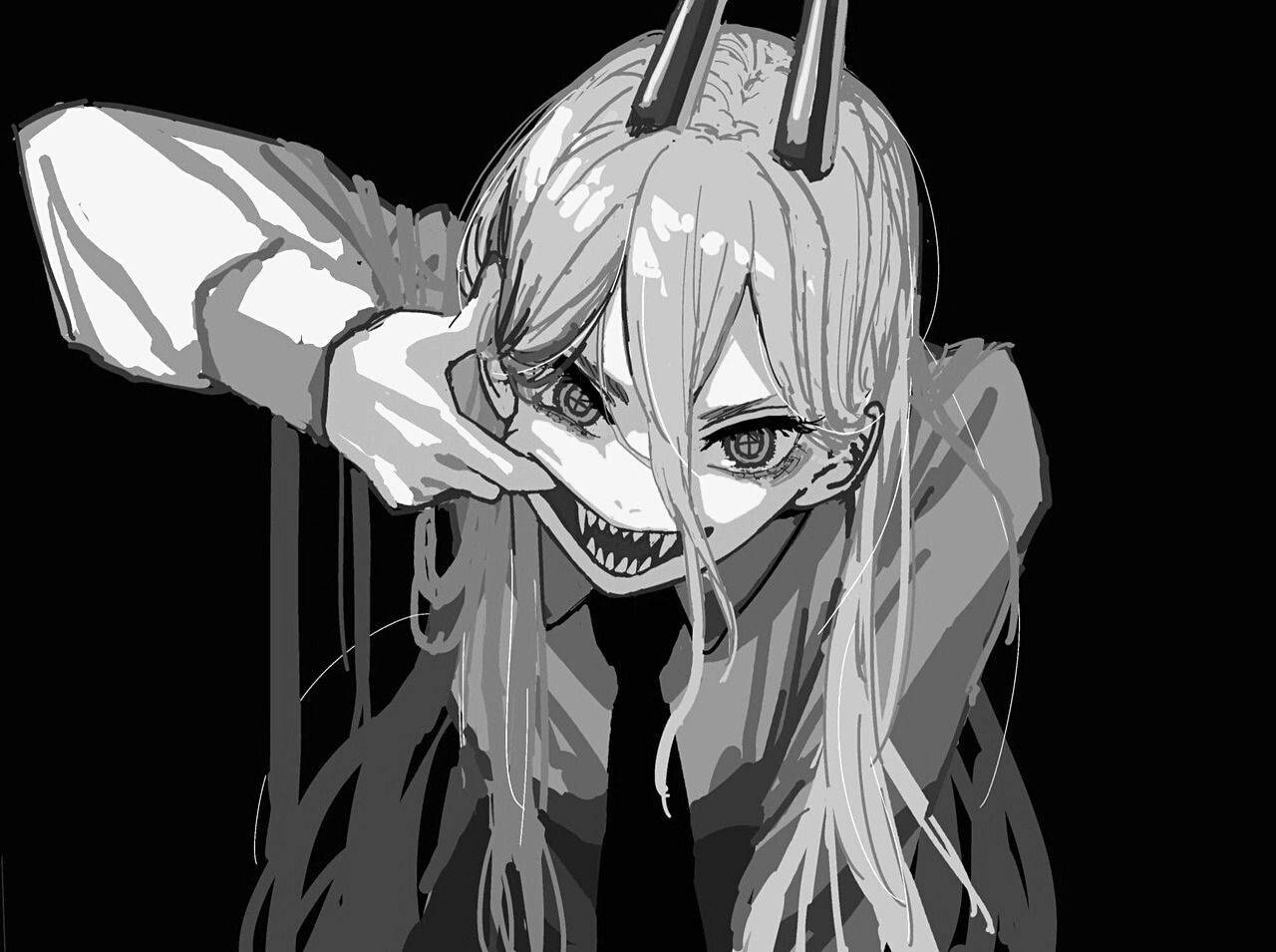 Picha ya Wasifu ya Anime ya Msichana Shetani Mkali Picha ya Ukuta