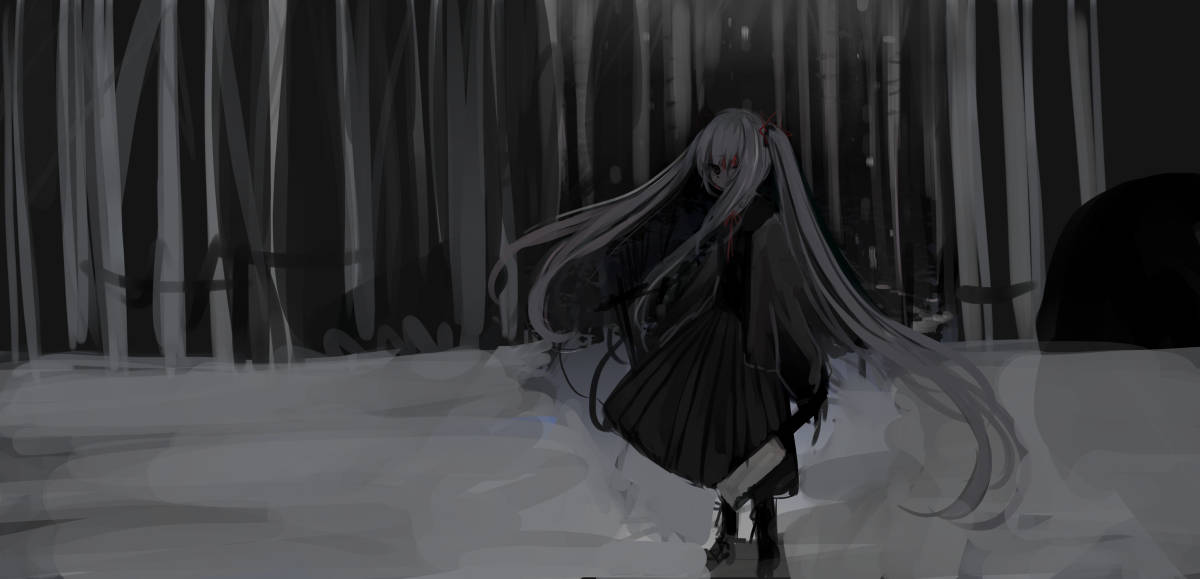 Picha ya Wasifu ya Anime ya Msichana Elf Mkali Picha ya Ukuta
