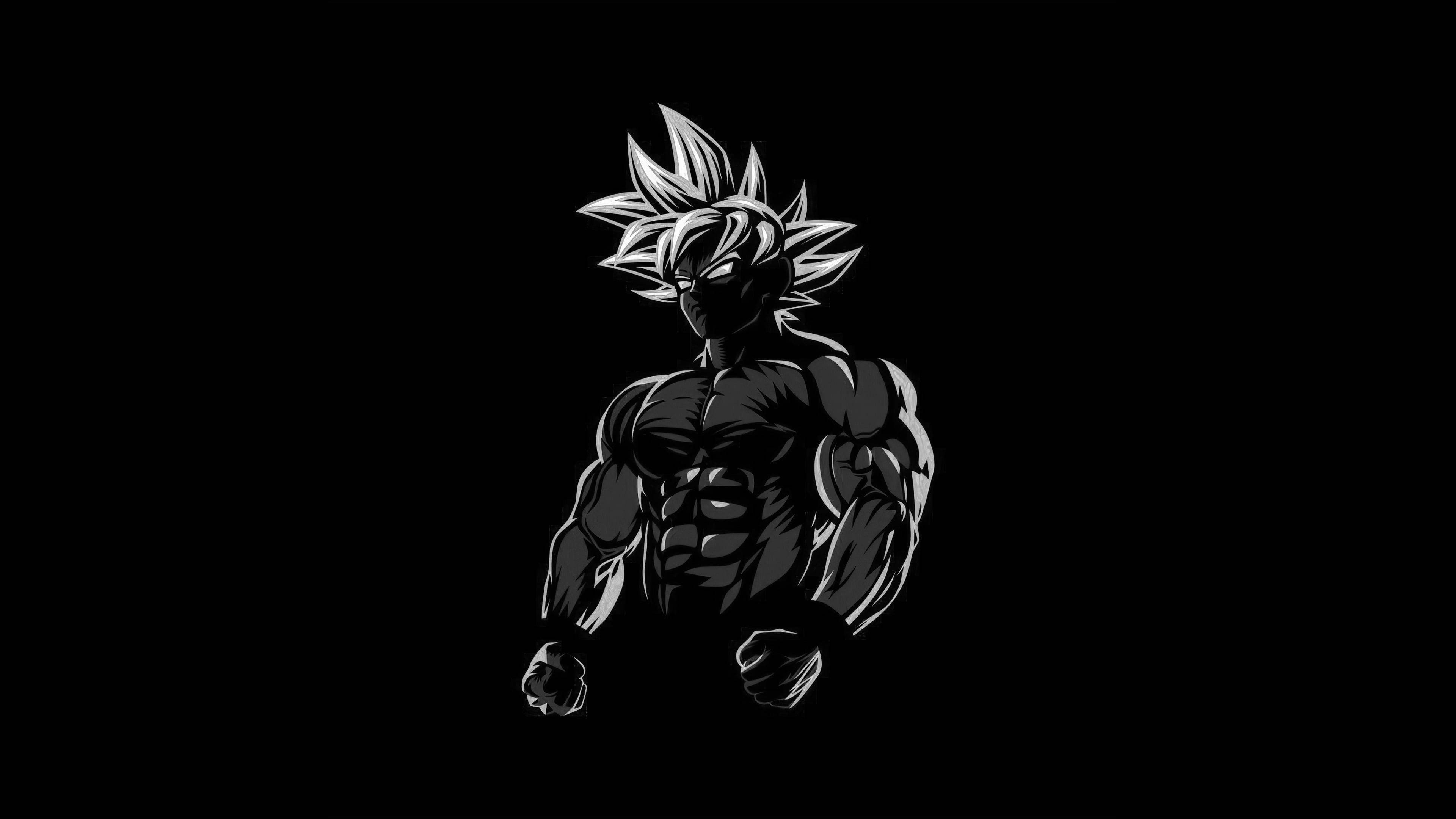 Picha ya Wasifu ya Goku Black Mwenye Misuli Picha ya Ukuta