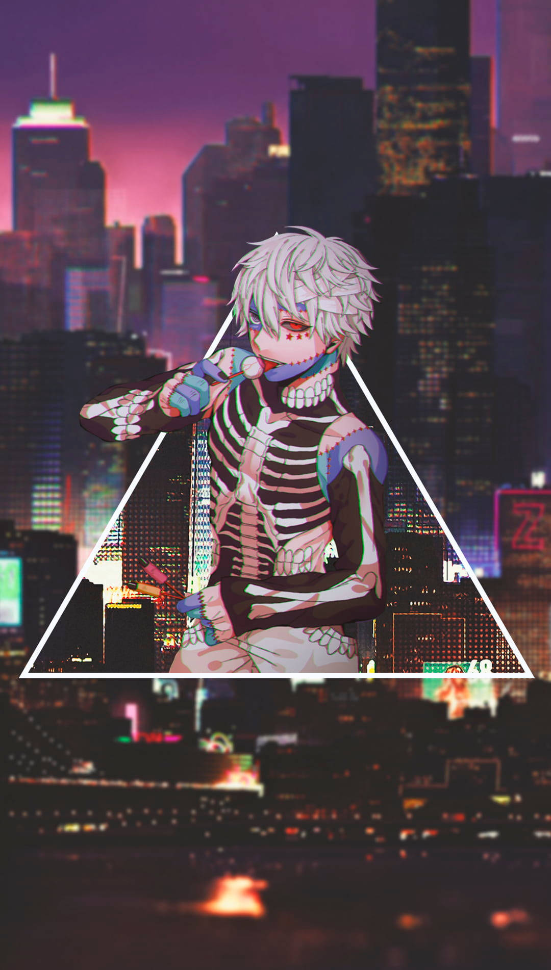 Picha ya Wasifu ya Kijana Mzuri wa Anime Kaneki Supreme Picha ya Ukuta