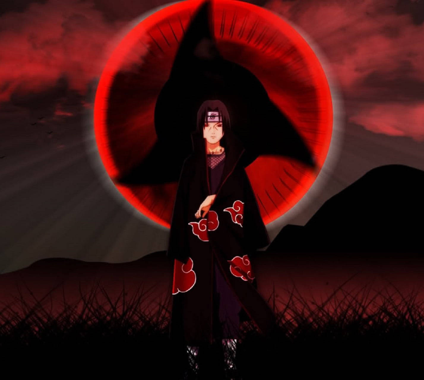 Picha ya Wasifu ya Mangekyo Sharingan Uchiha Itachi Picha ya Ukuta
