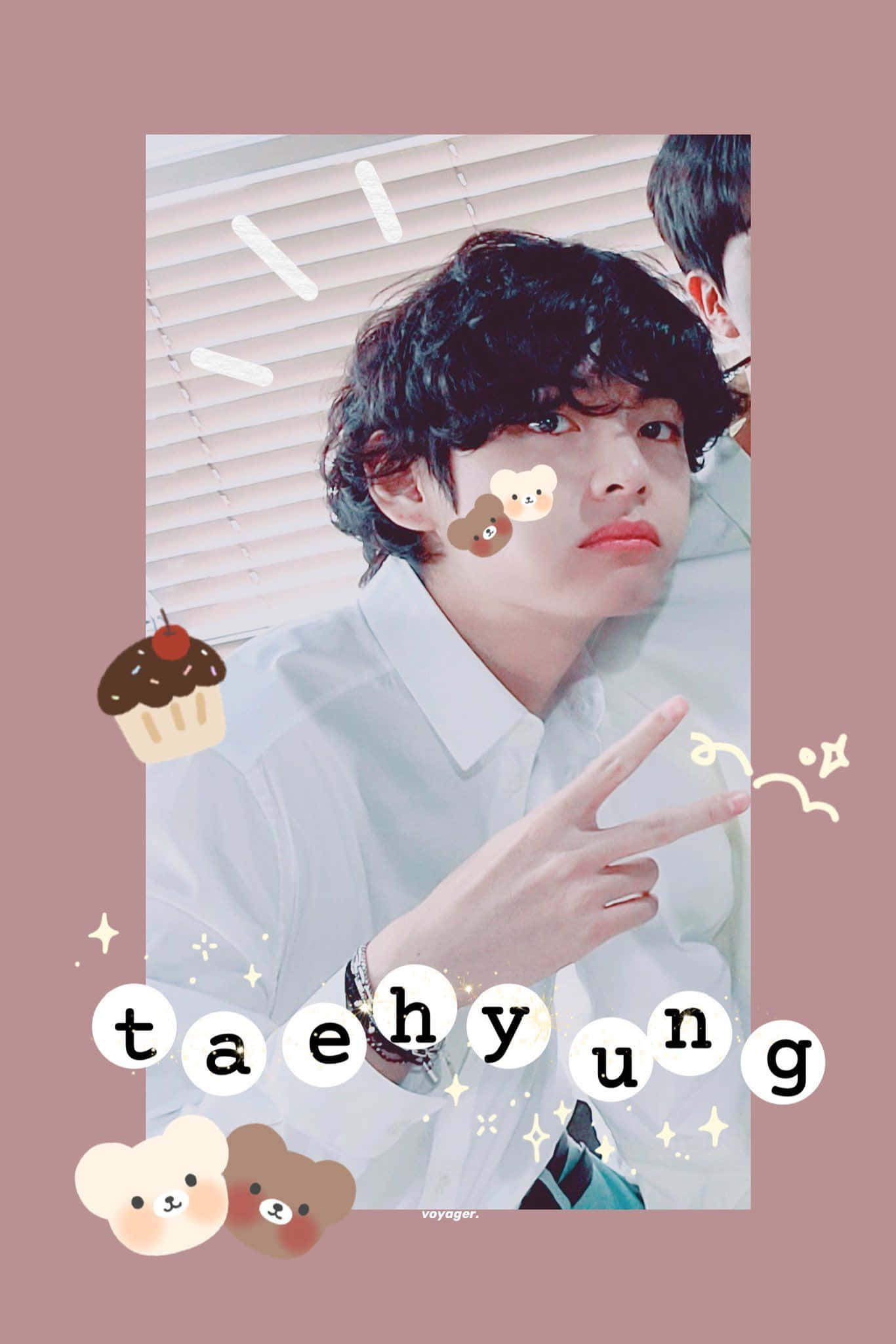 picha ya watu wawili wenye maneno taehyung Picha ya Ukuta