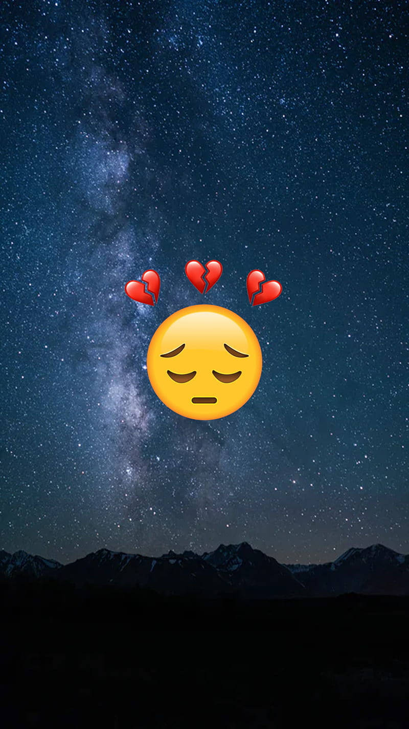 Picha ya WhatsApp ya Emoji ya Huzuni Picha ya Ukuta