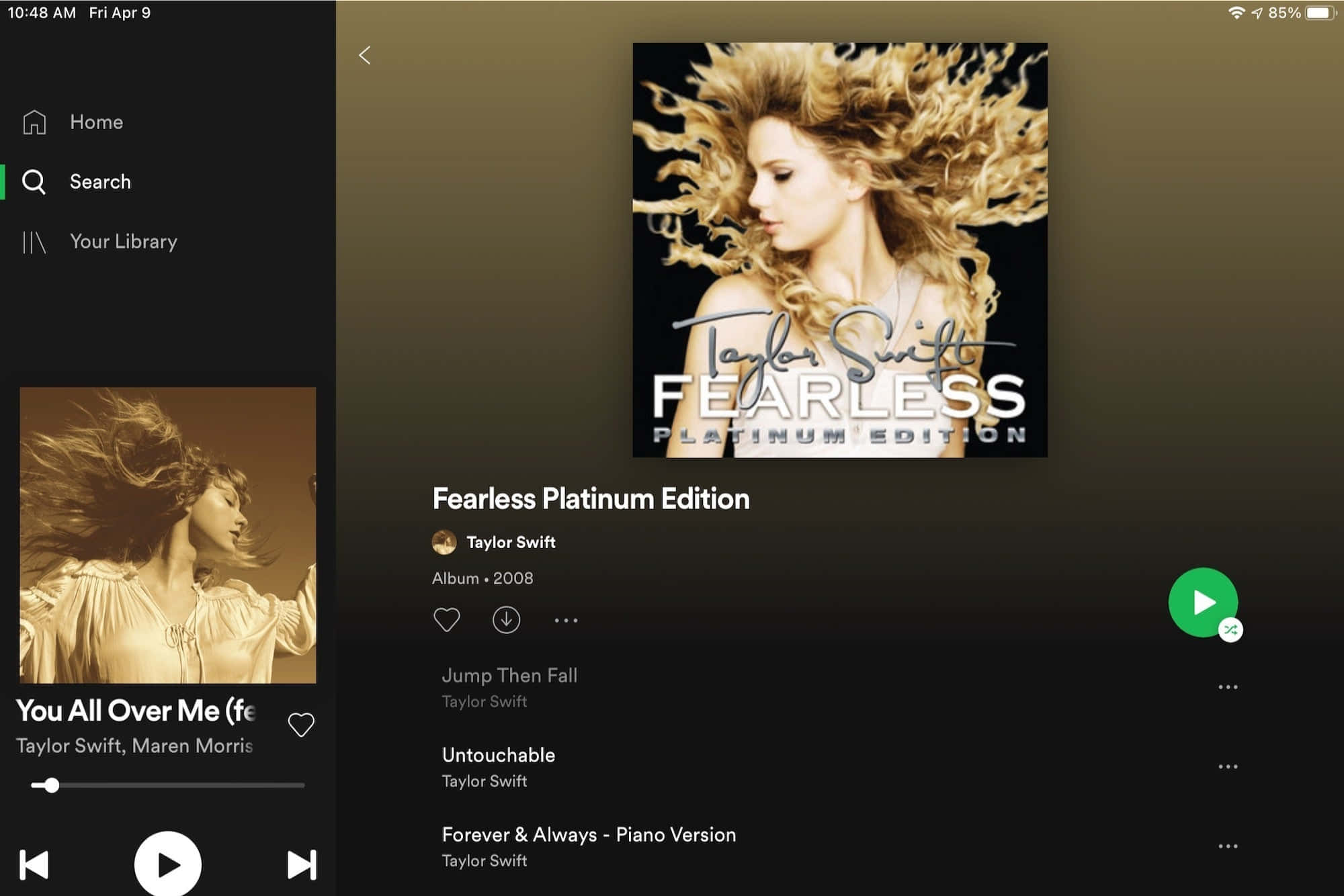 Picha za Albamu za Nyimbo za Taylor Swift Picha ya Ukuta