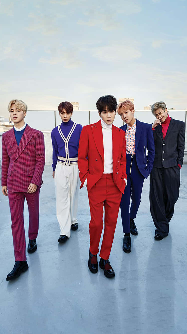 Picha za BTS kwenye Jarida la Singles Magazine Picha ya Ukuta