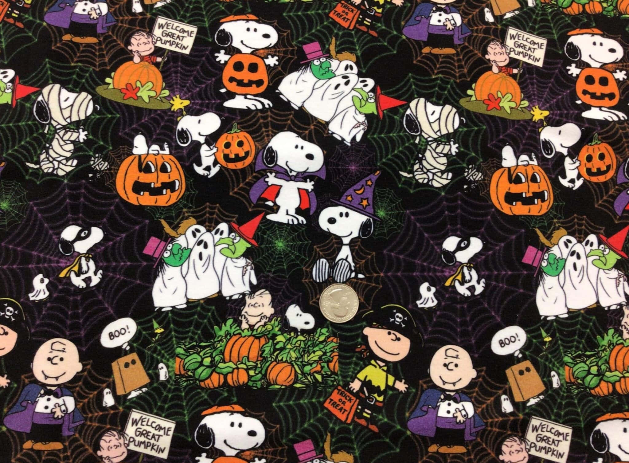 Picha za Charlie Brown za Halloween Picha ya Ukuta