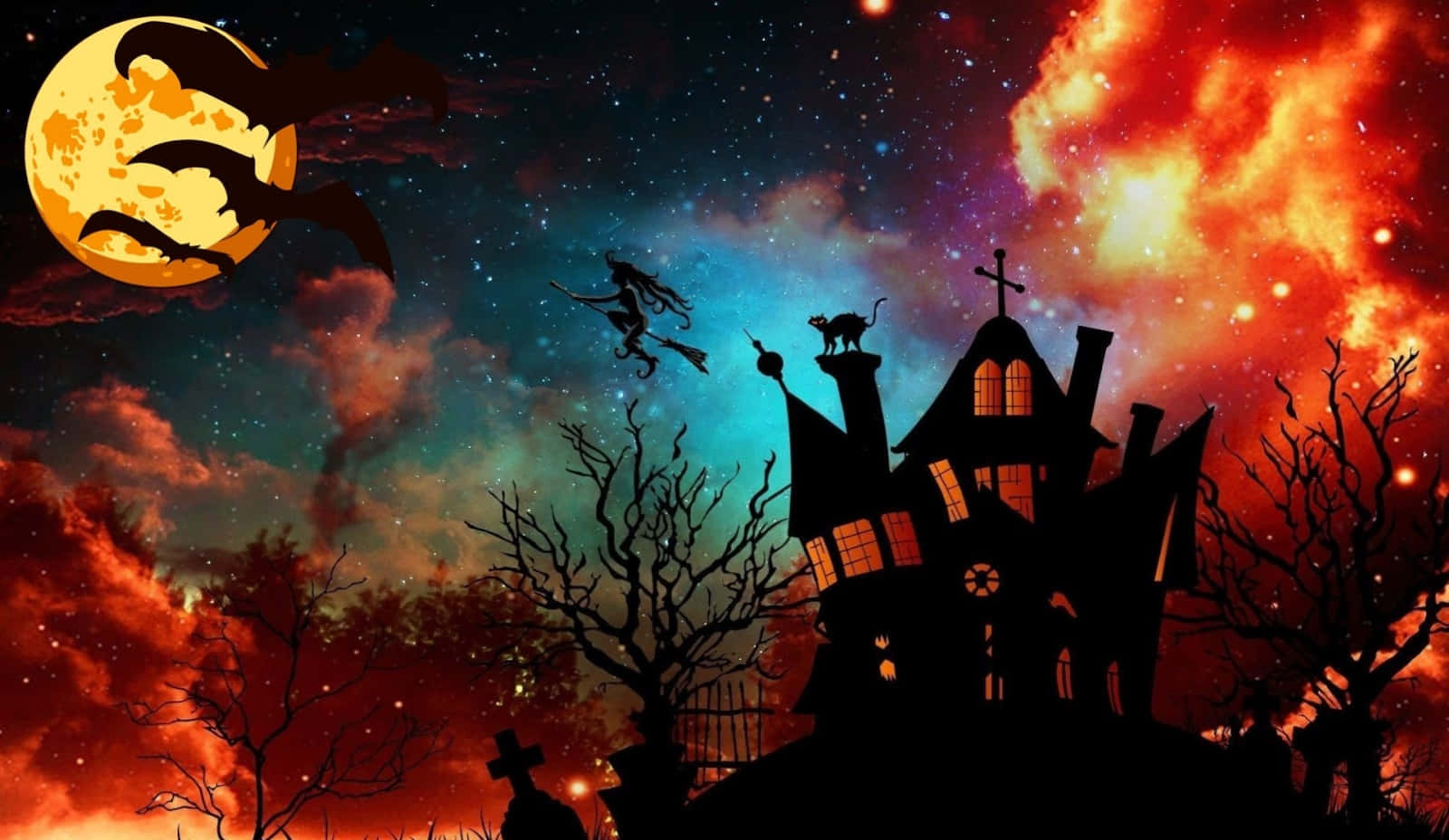 Picha za Halloween zinazotisha Picha ya Ukuta