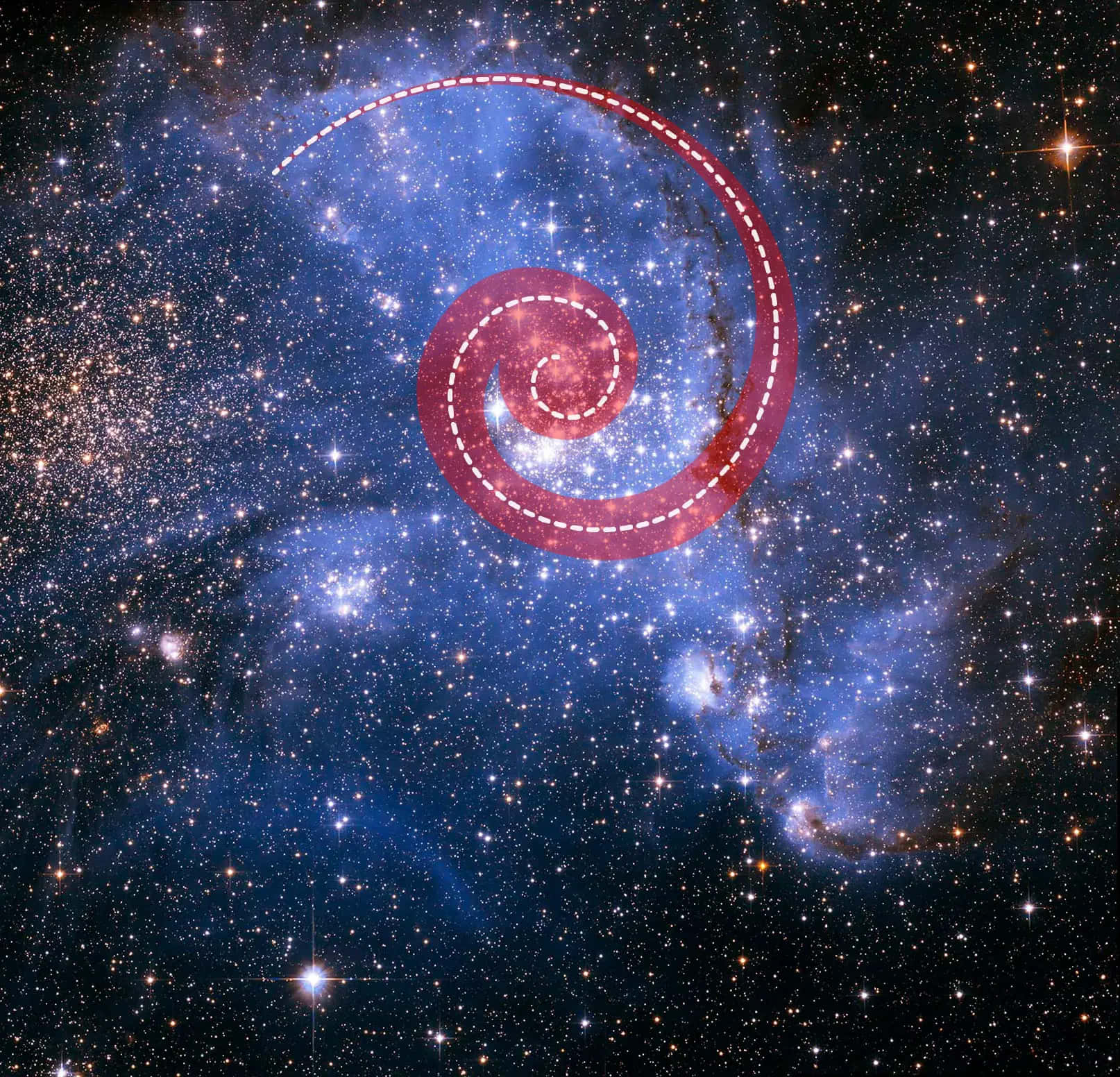 Picha za Hubble za Nyota Zinazozunguka Picha ya Ukuta