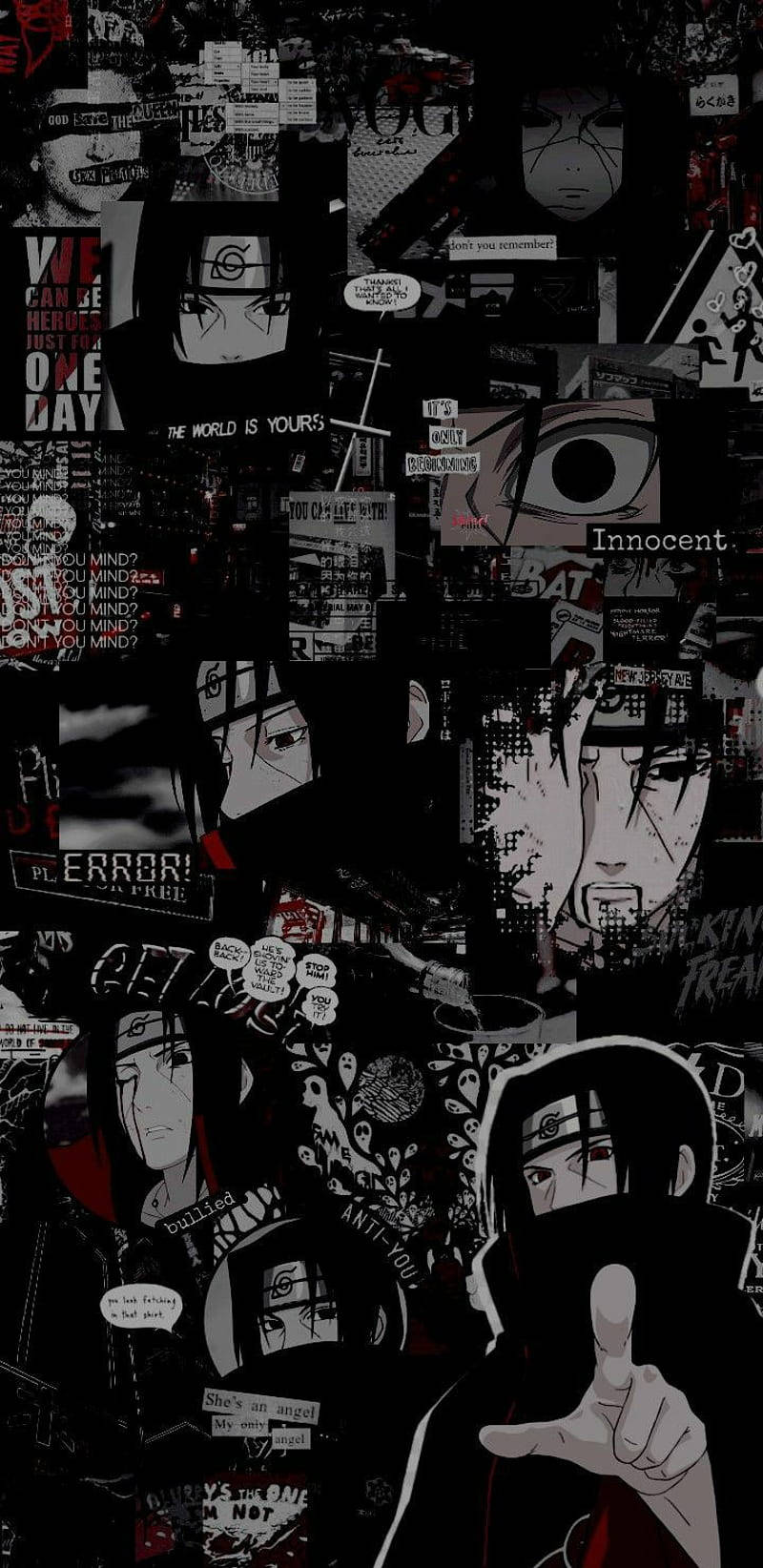 Picha za Itachi za Kupendeza za Anime kwa iPhone Picha ya Ukuta