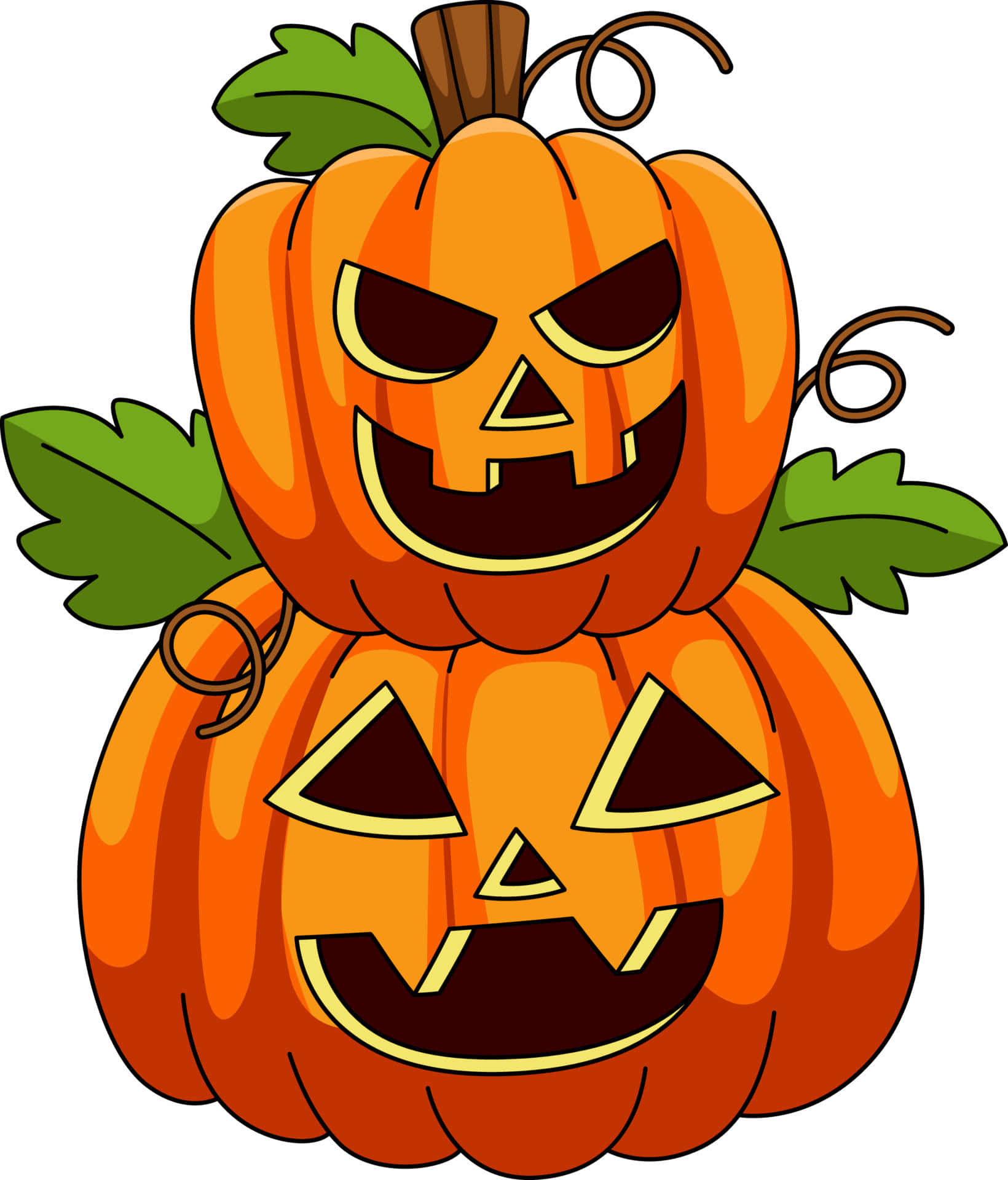 Picha za kikaleidoscopic za Halloween Picha ya Ukuta