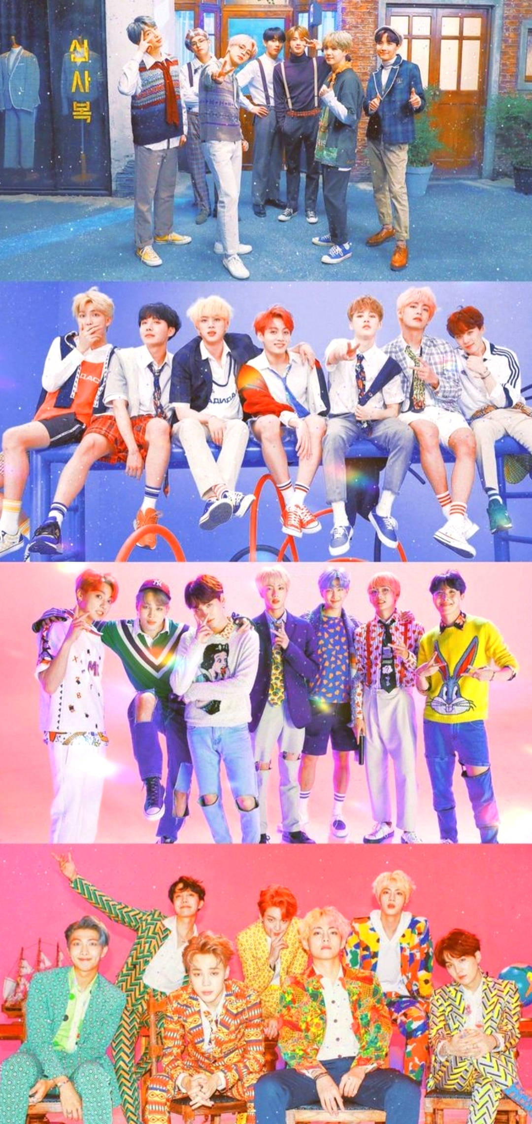 Picha za Kikundi za BTS Lockscreen Picha ya Ukuta