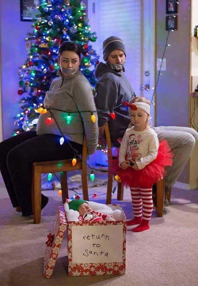 Picha za Krismasi za Kuchekesha Picha ya Ukuta