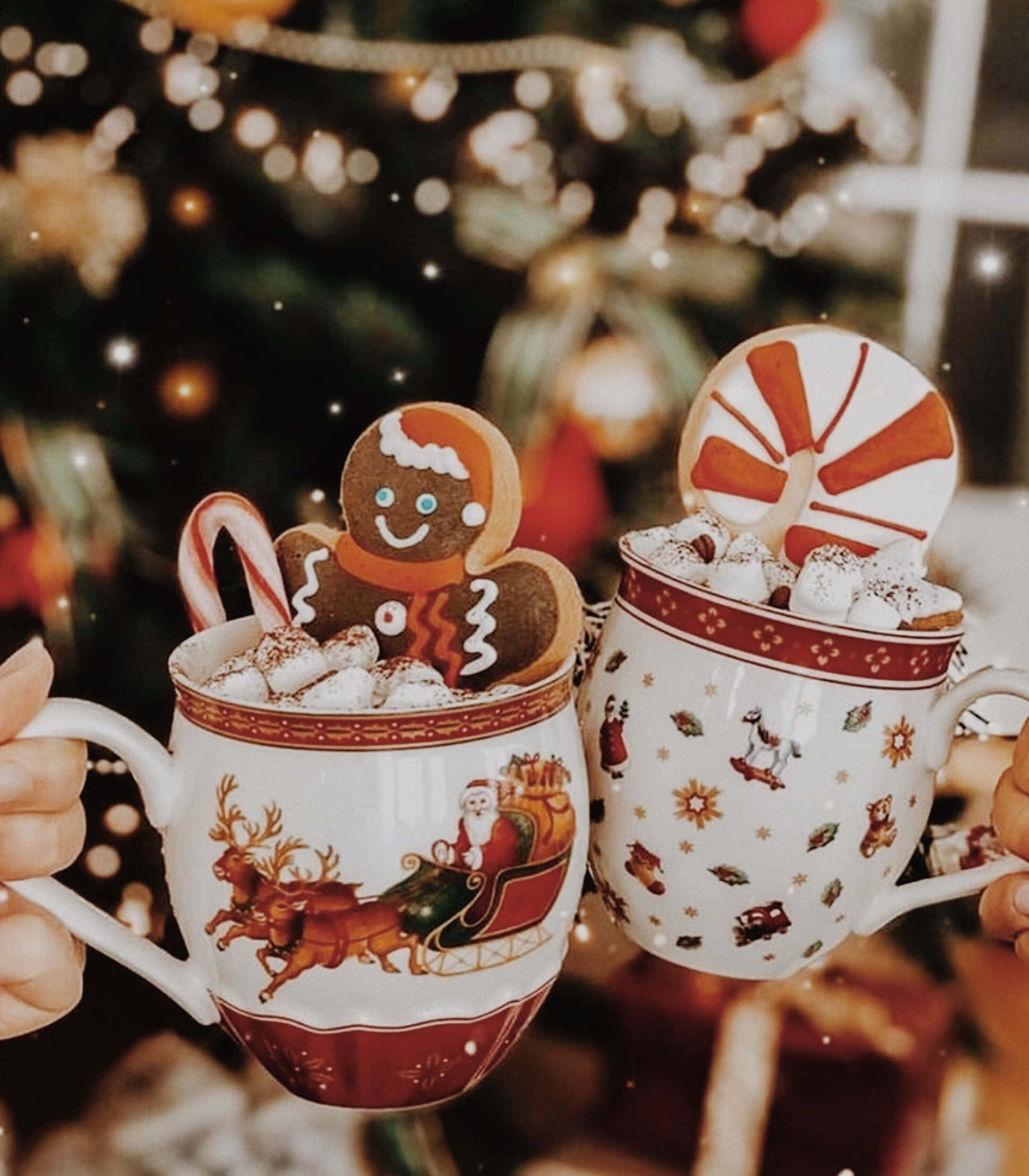 Picha za Krismasi zenye mwonekano mzuri Picha ya Ukuta