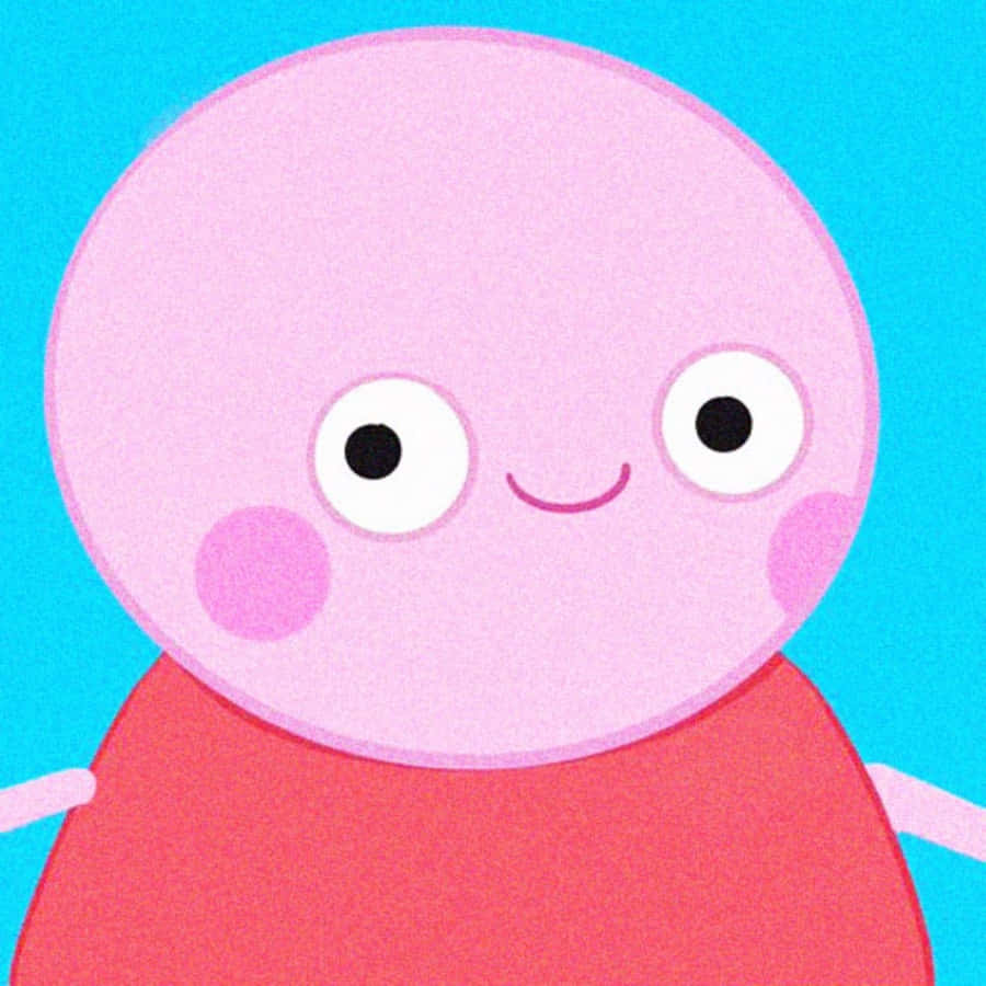 Picha za Kuchekesha za Peppa Pig Asiye na Masikio na Mrembo Picha ya Ukuta