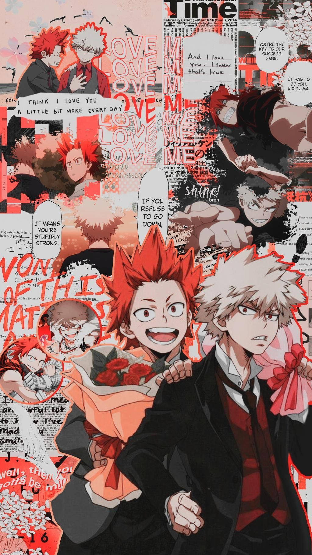 Picha za Kupendeza za Bakugo na Wahusika Wengine Picha ya Ukuta