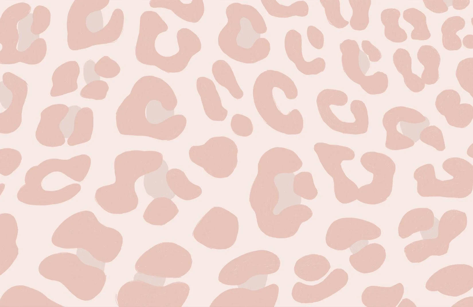 Picha za Leopard za Rangi ya Peach Pastel za PFP za Preppy Picha ya Ukuta