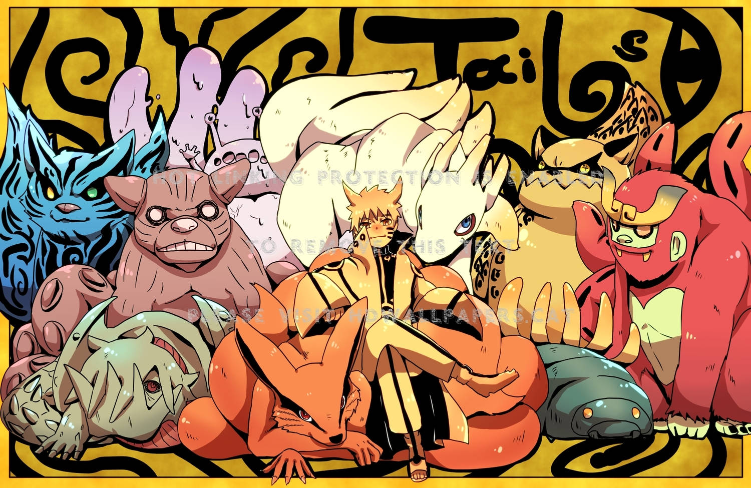 Picha za Mashujaa wa Bijuu Naruto Picha ya Ukuta
