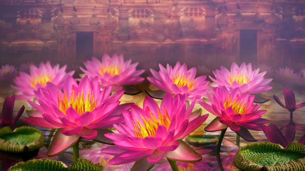 Picha za Maua ya Lotus Picha ya Ukuta